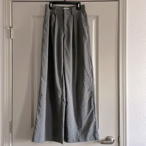 abercrombie and fitch wide leg trousers